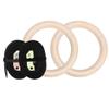 HOHXFYP 25mm Gymnastics Rings, Adjustable Portable Gym Rings, Wear Resistant Polyester Gymnastics Rings for Indoor and Outdoor Playing view 1