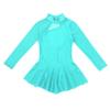 iiniim Girls' Roller Ice Figure Skating Dress Mock Turtleneck Sparkly Leotard Ballet Dance wear Outfit Costumes Mint Green 8 view 3