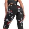 Jolly Roger Pirate Skull Women's Yoga Pants High Waist Tummy Control Workout Leggings Biker Pants L view 2
