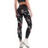 Jolly Roger Pirate Skull Women's Yoga Pants High Waist Tummy Control Workout Leggings Biker Pants L view 3