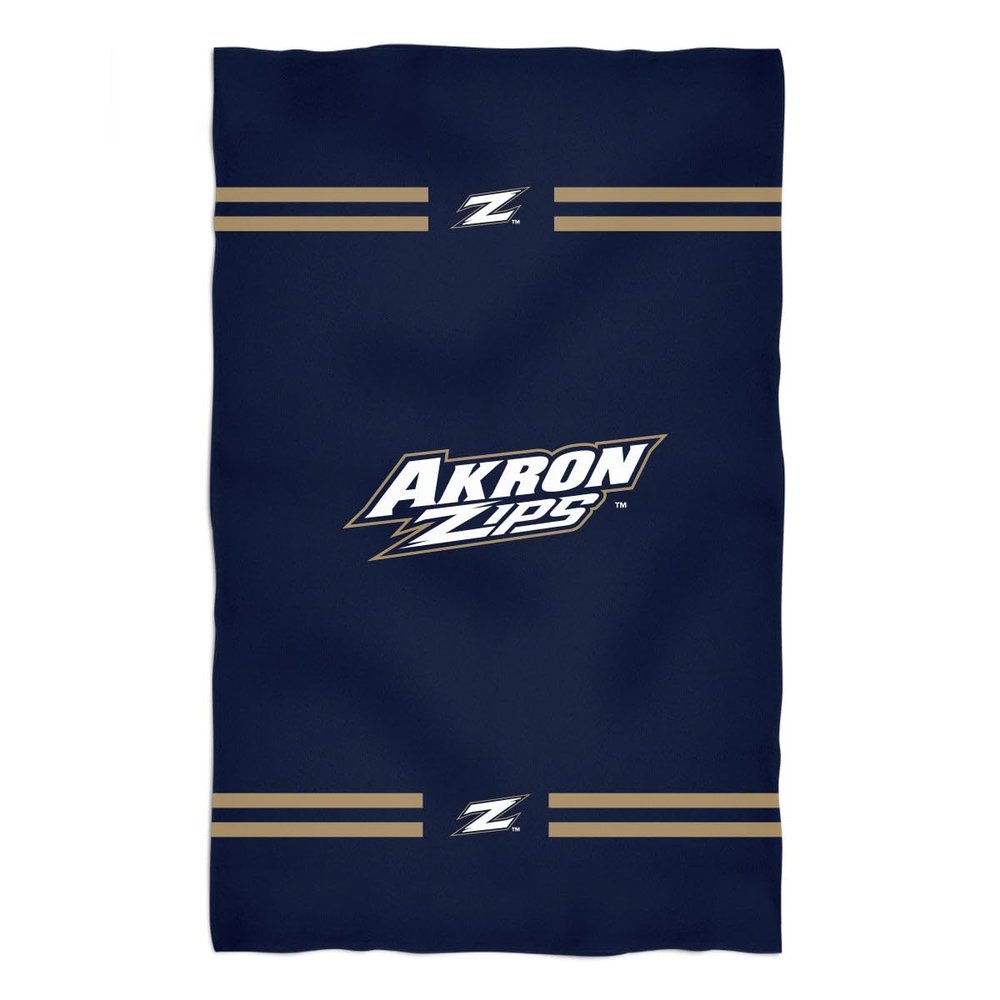 Vive La Fete Bath Towels 100% Polyester Akron Zips Premium Navy Beach Bath Towel 31 x 51 - Towels for Spa & Beach