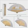 ZUMAHA Solid Color Silk Hand Fan, Chinese Fan for Hanfu/Cheongsam Accessories, Japanese Folding Fan for Wedding Party Gifts view 2