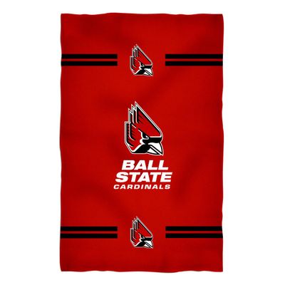 Vive La Fete Bath Towels 100% Polyester Ball State Cardinals Premium Red Beach Bath Towel 31 x 51 - Towels for Spa & Beach