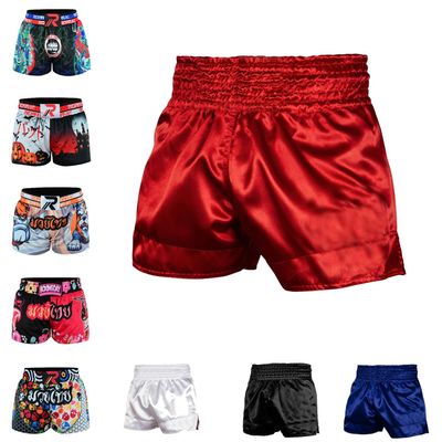 ROAR-INT Kids Muay Thai Boxing Kickboxing Shorts MMA Gym Training Fitness Trunks (as1, Alpha, l, Regular, Red, Regular Fit)