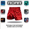 ROAR-INT Kids Muay Thai Boxing Kickboxing Shorts MMA Gym Training Fitness Trunks (as1, Alpha, l, Regular, Red, Regular Fit) view 4