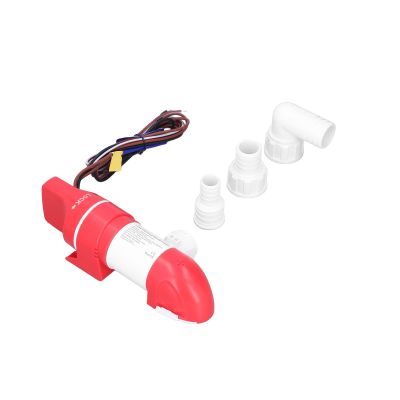 Acouto Low Bilge Pump for Boats, 1100GPH/4160LPH Electric Automatic Stainless Steel DC12V 360 Rotation Water Sensing Bilge Pump