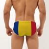 MIKMAX Flag of Romania Men's Swimwear Boxer Soft Triangle Thong Swimsuit Briefs Swim Trunk Sports Underwear view 2