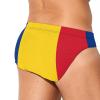 MIKMAX Flag of Romania Men's Swimwear Boxer Soft Triangle Thong Swimsuit Briefs Swim Trunk Sports Underwear view 3