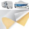 BOATPRO Boat Cover Repair Kit, 600D Super Stick Self-Adhesive Boat Cover Patch Repair Kit for Repairing Pool Cover, RV Cover, Awning, Waterproof Heavy Duty Canvas Repair Kit Gray, 15" x 5",2 Pcs view 1