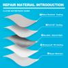 BOATPRO Boat Cover Repair Kit, 600D Super Stick Self-Adhesive Boat Cover Patch Repair Kit for Repairing Pool Cover, RV Cover, Awning, Waterproof Heavy Duty Canvas Repair Kit Gray, 15" x 5",2 Pcs view 2