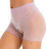 Rswnyirn Womens Ultra Thin See-Through Mesh Sheer Boxer Briefs High Waisted Underwear Boyshorts Purple One Size view 3