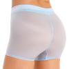 Rswnyirn Women's Ultra Thin Mesh Sheer High Waisted Stretchy Tight Boxer Shorts Underwear Boyshorts Blue One Size view 3