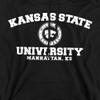 Kansas State University Official Circle Logo Unisex Adult Pull-Over Hoodie,Kansas State Wildcats, 4X-Large view 2