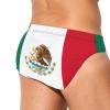 MIKMAX Mexico Flag Men's Swimwear Boxer Soft Triangle Thong Swimsuit Briefs Swim Trunk Sports Underwear view 3