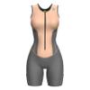 Sparx Women Triathlon Suit Tri Short Racing Cycling Swim Run (Large, Gray/Peach) view 2