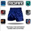 Roar Kids Muay Thai Boxing Kickboxing Shorts MMA Gym Training Fitness Trunks (as1, Alpha, l, Regular, Blue, Regular Fit) view 4