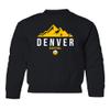 Denver 2023 Basketball Playoff Champions Fans Gift Youth Crewneck Sweatshirt (Black, Youth Medium)