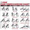 Lifeline Fitness Exer Tower - All in One Workout Station for Total Body Bodyweight Exercises - Variable Workout Equipment for Home Gym - Power Tower Full body Exercise Equipment view 4