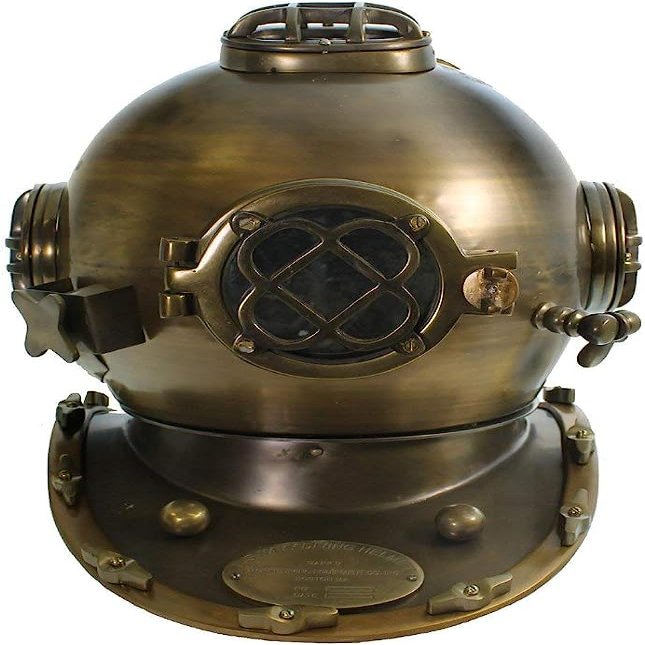 Brass Antique Helmet Deep Sea US Navy Mark V Diving Scuba Divers 15" Brass Antique Helmet Deep Sea US Navy Mark V Diving Scuba Divers 15" vvvvvvvvvvvvvvvvv