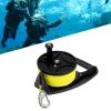 Scuba Dive Reel with Thumb Stopper  83m High Visibility Retractable Line,Compact Safety Handle Finger Spool Dive Reel | for Spearfishing, Cave Diving & Kayak Anchor (Multi-Purpose w/Clip) view 3