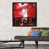 Trends International NBA Houston Rockets - Jalen Green 23 Wall Poster, 34L x 22.4W, Black Framed Version view 2