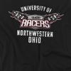 University of Northwestern Ohio Official Racers Logo Women's T Shirt, Black, X-Large view 2
