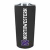 Campus Colors NCAA Stainless Steel Tumbler perfect for Gameday - 18 oz - Double Walled - Keeps Drinks Perfectly Insulated (Northwestern Wildcats - Black) view 1