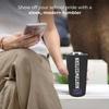 Campus Colors NCAA Stainless Steel Tumbler perfect for Gameday - 18 oz - Double Walled - Keeps Drinks Perfectly Insulated (Northwestern Wildcats - Black) view 2