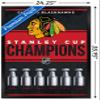Trends International NHL Chicago Blackhawks - Champions 23 Wall Poster, 34L x 22.4W, Black Framed Version view 3