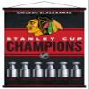 Trends International NHL Chicago Blackhawks - Champions 23 Wall Poster, 22.37" x 34.00", Premium Print and Black Hanger Bundle view 1