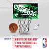 Franklin Sports NBA Boston Celtics Over The Door Basketball Hoop - Kids Indoor Hoop with Mini Basketball - NBA Fan Shop Toy for Bedroom + Office - Over The Door Set view 4