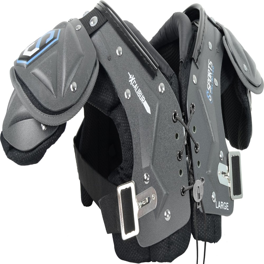 Sports Unlimited Xcalibur Youth Football Shoulder Pads, Youth Shoulder Pads for Football