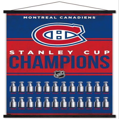 Trends International NHL Montreal Canadiens - Champions 23 Wall Poster, 22.37" x 34.00", Premium Print and Black Hanger Bundle
