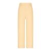ZBYY Women's Cotton Linen Pants Summer Casual Loose High Waist Drawstring Wide Leg Palazzo Pants Trousers with Pockets Yellow view 4
