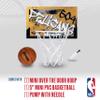 Franklin Sports NBA New Orleans Pelicans Over the Door Basketball Hoop - Kids Indoor Hoop with Mini Basketball - NBA Fan Shop Toy for Bedroom + Office - Over the Door Set view 2