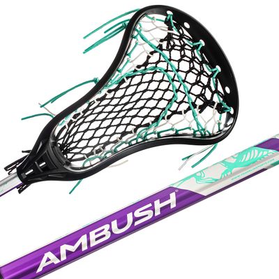 Franklin Sports Women's Lacrosse Stick - Ambush Lacrosse Stick for Women + Girls - Official Game + Training Lax Equipment - 30" Aluminum Shaft - Complete with Shaft + Head