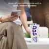 Campus Colors NCAA Stainless Steel Tumbler perfect for Gameday - 18 oz - Double Walled - Keeps Drinks Perfectly Insulated (TCU Horned Frogs - White) view 2