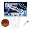 Franklin Sports NBA Memphis Grizzlies Over The Door Basketball Hoop - Kids Indoor Hoop with Mini Basketball - NBA Fan Shop Toy for Bedroom + Office - Over The Door Set view 1