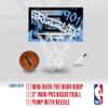 Franklin Sports NBA Memphis Grizzlies Over The Door Basketball Hoop - Kids Indoor Hoop with Mini Basketball - NBA Fan Shop Toy for Bedroom + Office - Over The Door Set view 2