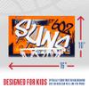 Franklin Sports NBA Phoenix Suns Over The Door Basketball Hoop - Kids Indoor Hoop with Mini Basketball - NBA Fan Shop Toy for Bedroom + Office - Over The Door Set view 4