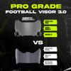 We Ball Sports Football Visor 3.0, Fits Adult & Youth Football Helmets (Red) view 2