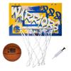 Franklin Sports NBA Golden State Warriors Over the Door Basketball Hoop - Kids Indoor Hoop with Mini Basketball - NBA Fan Shop Toy for Bedroom + Office - Over the Door Set view 1