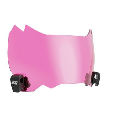We Ball Sports Football Visor 3.0, Fits Adult & Youth Football Helmets (Clear Pink)