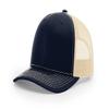 R RICHARDSON Unisex 112 Trucker Adjustable Snapback Baseball Cap, Navy/Khaki, One Size Fits Most view 1
