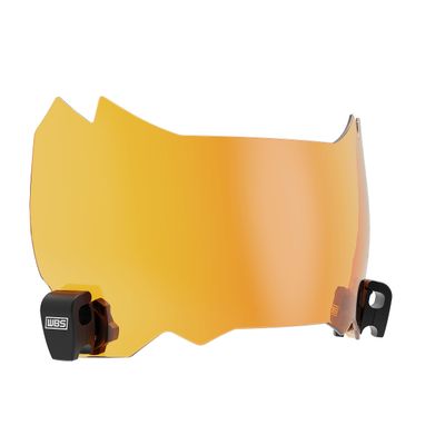 We Ball Sports Football Visor 3.0, Fits Adult & Youth Football Helmets (Amber)