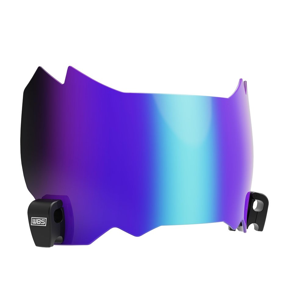 We Ball Sports Football Visor 3.0, Fits Adult & Youth Football Helmets (Blue)