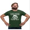 5X-Large Forest Green Mens Fluff Around & Find Out Funny Cat Lover Gift Idea T-Shirt view 2
