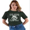 5X-Large Forest Green Mens Fluff Around & Find Out Funny Cat Lover Gift Idea T-Shirt view 3