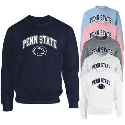 The Family Clothesline Penn State Officially Licensed Adult Arch Logo Crew Sweatshirt Medium Granite Grey