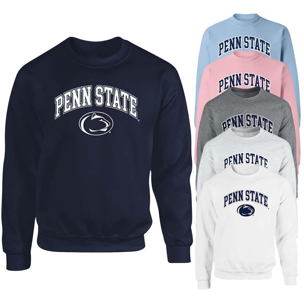 The Family Clothesline Penn State Officially Licensed Adult Arch Logo Crew Sweatshirt Medium Granite Grey